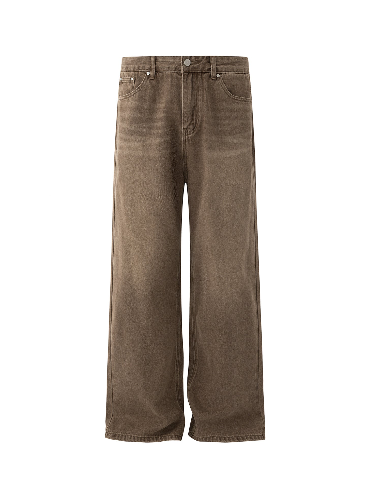 Washed Denim Trousers
