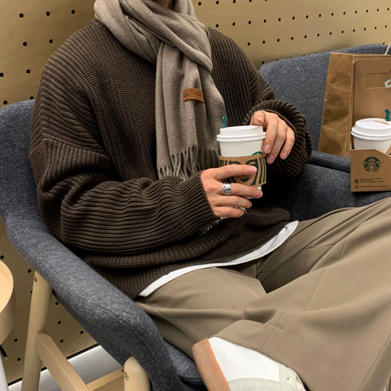 Eune Ribbed Knit Sweater