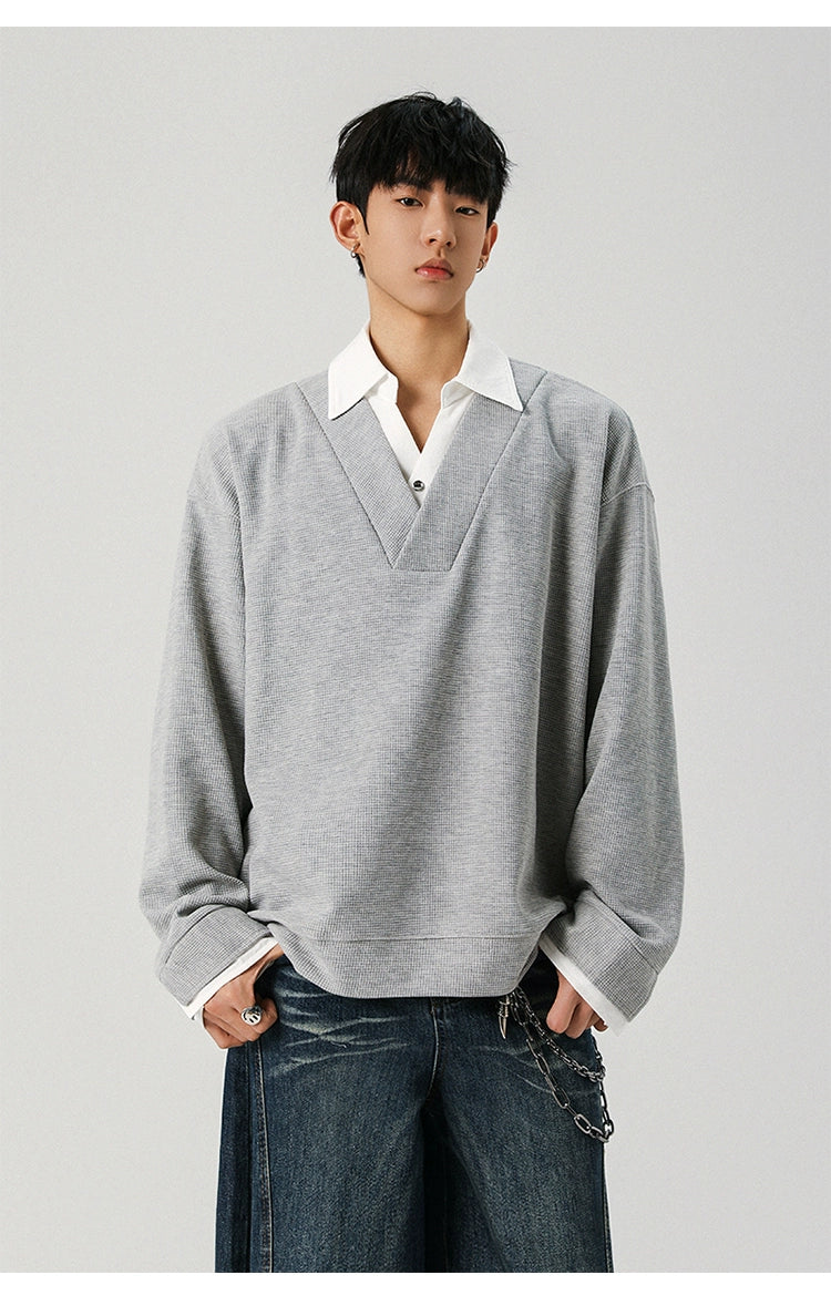 Layered Knit Top
