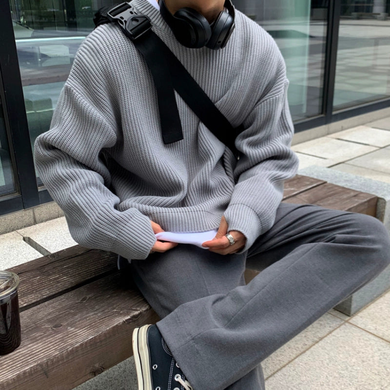 Eune Ribbed Knit Sweater